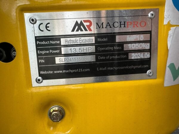 MINI EXCAVADORA MACH PROD 1.5 ton - Image 2